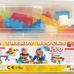 Akar Toys - Happy Blocks - Blokken / Bouwblokken / XXL / Bouwstenen / Blokkendoos / Bouwblokken Voor Kinderen/ Speelgoed - 150st