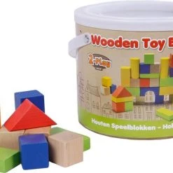 2-Play Houten Speel Blokken 50 Stuks