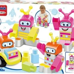 écoiffier Maxi Abrick: Bouwblokken Robotfiguren 4-delig